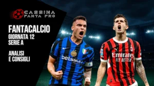 consigli fantacalcio giornata 12
