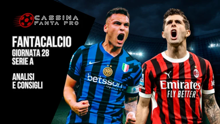 consigli fantacalcio giornata 28 banner
